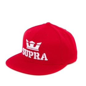 Supra Accessories ABOVE SNAP Formula Red/White Hats | CA-57226